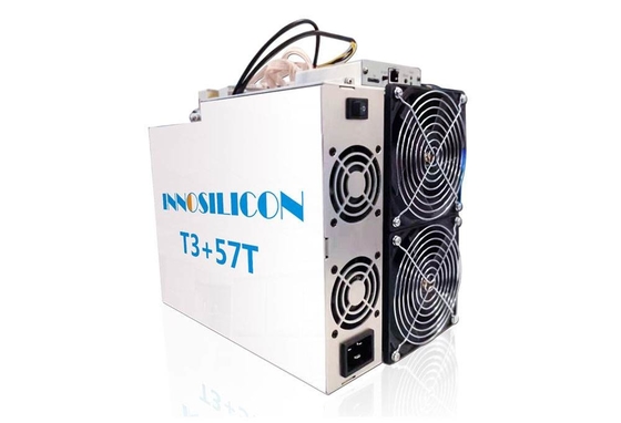 10.38kg Innosilicon T3+ 57T usou o mineiro Ethernet Connection de Bitcoin