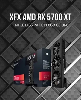 2560 placa gráfica de Radeon Rx 5700 Xt dos núcleos, placa gráfica da mineração 8GB GDDR6 de ETH